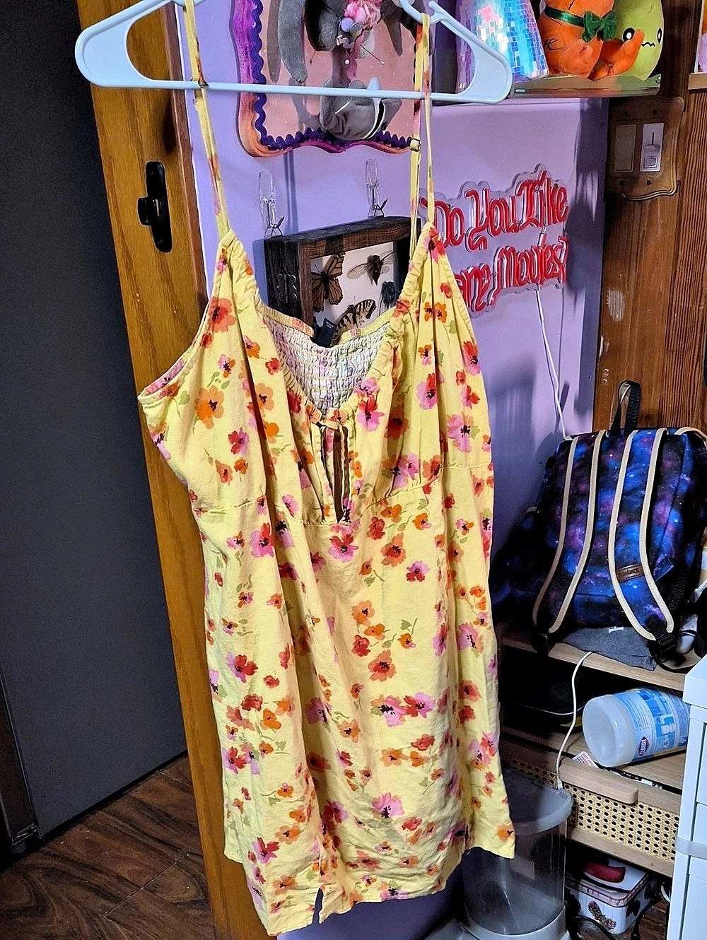 Floral Yellow Cami Dress